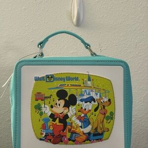 Disney World 50th Anniversary Cartoon Character Lunch Box Style Loungefly